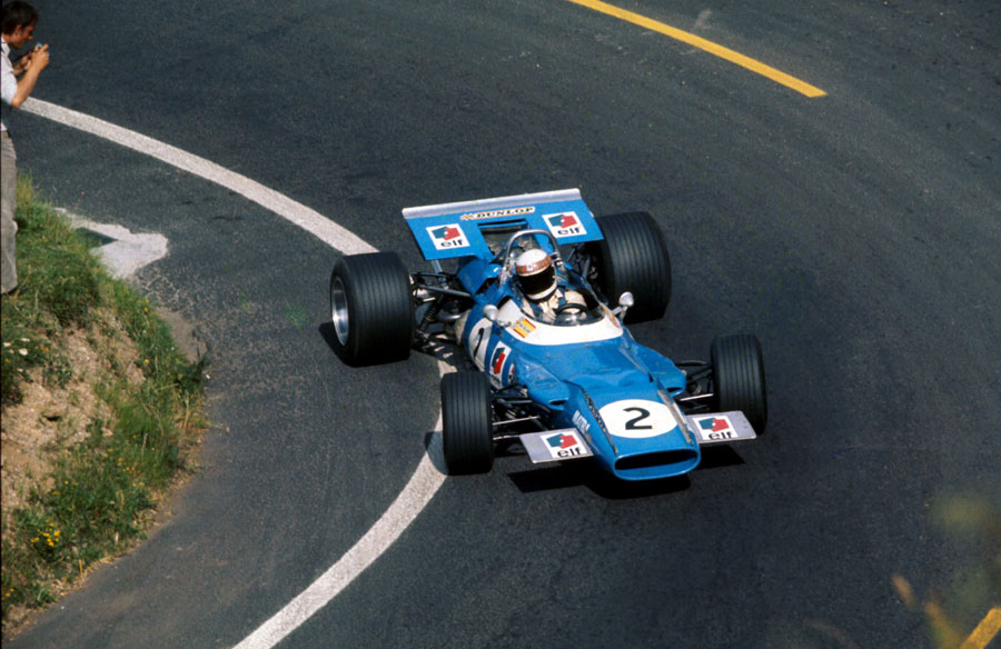 Jackie Stewart on his way to victory