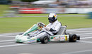 Sebastian Vettel at speed during a race to celebrate 50 years of the Kart Club Kerpen