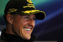 Michael Schumacher in the driver press conference