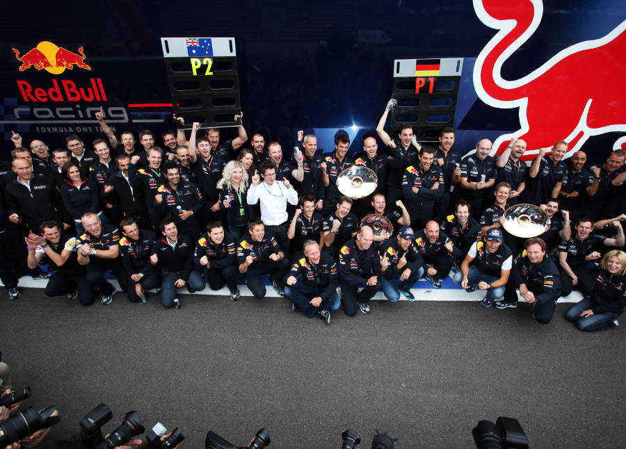 Red Bull celebrates its second one-two of the season