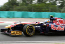 Jaime Alguersuari on track in the Toro Rosso 