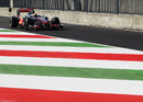 Lewis Hamilton enters the pit lane