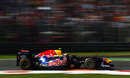 Mark Webber at speed in the Red Bull