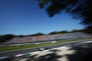 Nico Rosberg speeds towards Curva Grande
