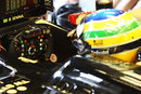 Bruno Senna in the cockpit of the Renault