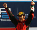 Luca Filippi celebrates victory in front of his home fans