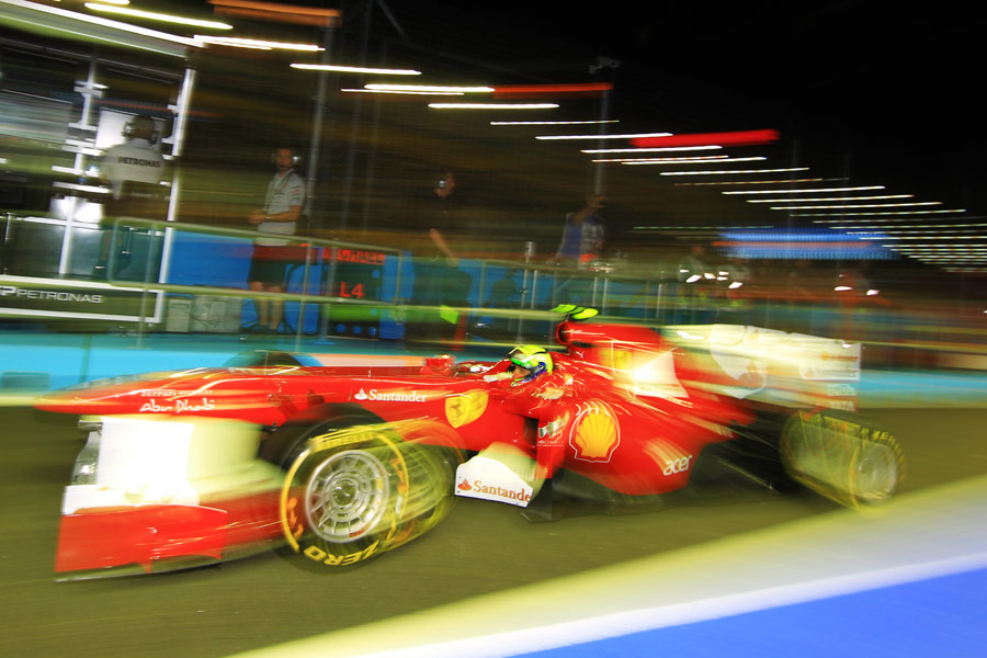 Felipe Massa under the lights