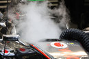 McLaren keeps the cockpit cool with dry ice
