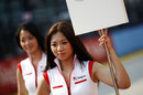 Grid girls ahead of a support race
