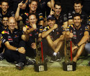 Red Bull celebrates its 1-3 result in the Singapore paddock