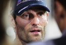 Mark Webber faces the press after the race