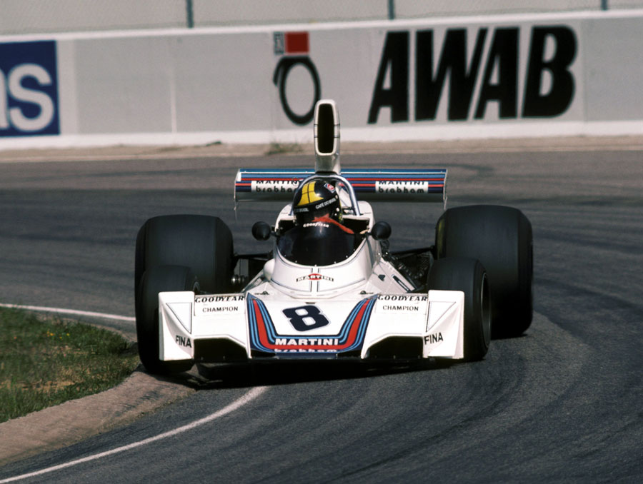 Carlos Pace driving a Brabham at Anderstorp