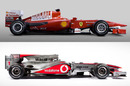 Ferrari and McLaren have both released 2010 cars