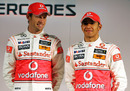 Jenson Button and Lewis Hamilton at the McLaren launch