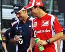 Rubens Barrichello and Felipe Massa on the grid