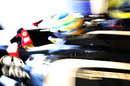 Bruno Senna leaves the pits