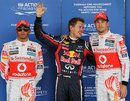 Sebastian Vettel celebrates pole position as Lewis Hamilton fumes 