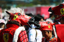 Ferrari fans at the circuit