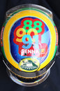 Bruno Senna's helmet commemorating the 20th anniversary of his uncle Ayrton's third world championship