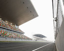 A view of the main straight at the new Buddh circuit