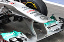 The Mercedes front wing