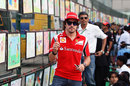 Fernando Alonso gives his verdict on the art created by local schoolchildren