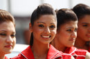 Grid girls pose at the Buddh circuit