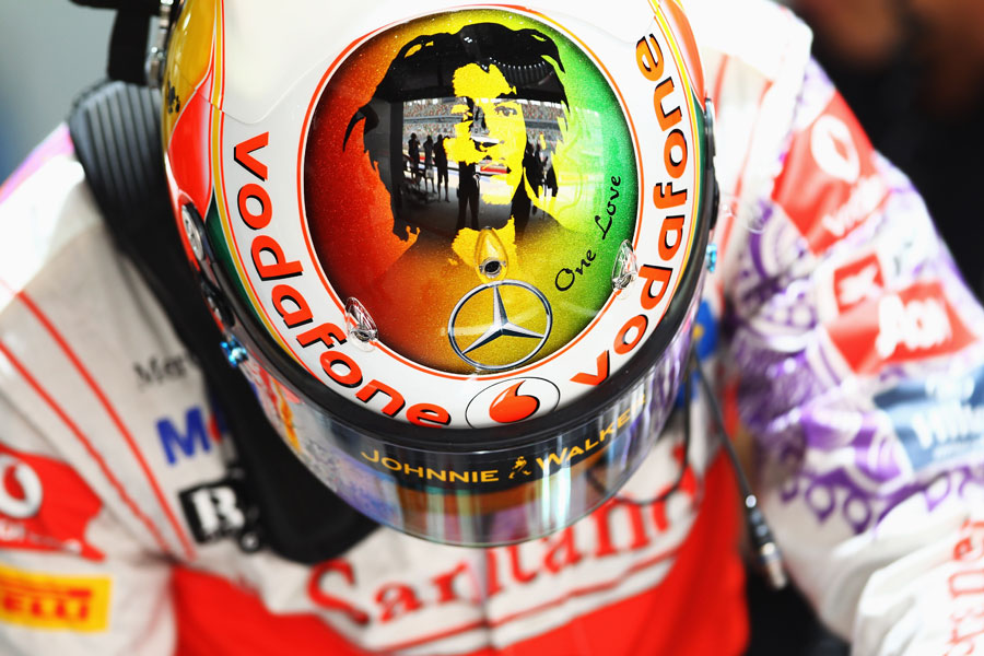 Lewis Hamilton prepares for qualifying