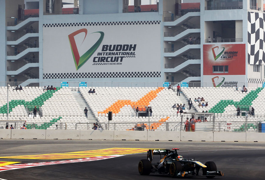 Karun Chandhok on track in first practice