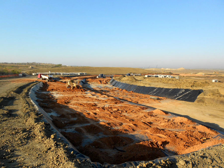 Turn 7 as construction work continues at the Circuit of the Americas