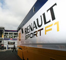 A Renault Sport truck in the paddock