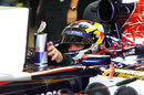 Jean-Eric Vergne in the Toro Rosso on Friday morning