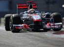 Lewis Hamilton attacks the chicane