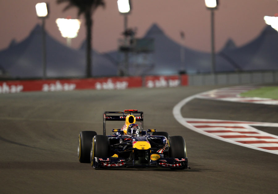 Sebastian Vettel exits turn four