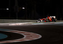 Fernando Alonso picks his way through the shadows