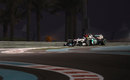 Nico Rosberg and Fernando Alonso battle for track position during Q3