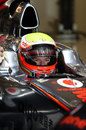 Oliver Turvey prepares for a run in the MP4-26