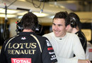 Robert Wickens in the Renault garage