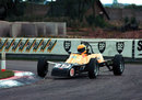 Ayrton Senna negotiates the chicane on his way to victory