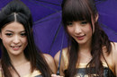 Grid girls at the Formula 3 Macau Grand Prix