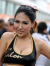 Grid girl at the Formula 3 Macau Grand Prix