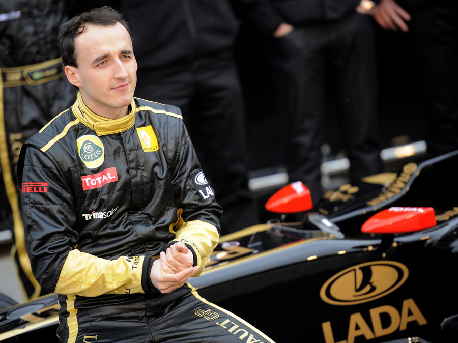Robert Kubica at the launch of the Renault R31