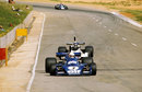 Jody Scheckter leads Carlos Reutemann