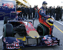 Jaime Alguersuari with Toro Rosso's new car