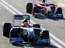 Michael Schumacher dices with ex-team-mate Felipe Massa