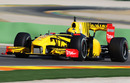 Robert Kubica at full speed in the Renault