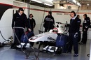 Kamui Kobayashi brings the Sauber back to the pits