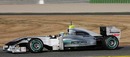 Nico Rosberg continues work on the Mercedes