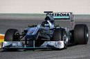 Michael Schumacher hits the track for his first full day of testing