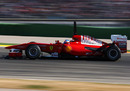 Fernando Alonso on the pace in his Ferrari